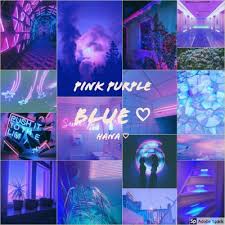 Aesthetic washi tape in blue and purple color printable. Pink Purple Blue Aesthetics Moodboards