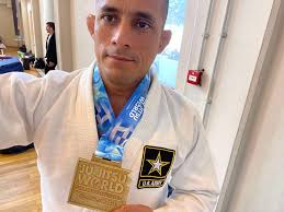 🥇𝐆𝐨𝐥𝐝 𝐢𝐧 𝐆𝐫𝐞𝐞𝐜𝐞🥇 -Congratulations to Spc. Abreu Campos from  our 1-167th Infantry Regiment for taking home the gold in the men's <85kg  division at the World Jiu Jitsu Championship in Heraklion, Greece!