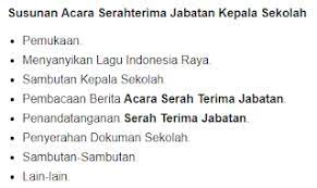 Savesave ucapan protokol for later. Contoh Susunan Acara Serahterima Jabatan Kepala Sekolah Wiwapedia Wiwa Pedia