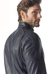 Autumn Spring Summer 2017 Men S Blue Nappa Leather Jacket At Massimo Dutti For 325 Effortless Elegance Lederjacke