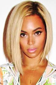 This contrasting look is great for sassy girls who like a funky look. Beyonce Inspired Asymmetrical Bob Ombre Blonde Color Human Hair Lace Wigs Hairplusbase Com