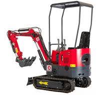 Mini-pelle 1 tonne moteur Koop 7 kW 1 cylindre avec bras ...