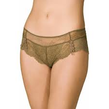 Bord en dentelle à la taille et aux jambes. Selmark Shorty Dentelle Violeta Vert Sous Vetements Shorties Boxers Femme 26 40