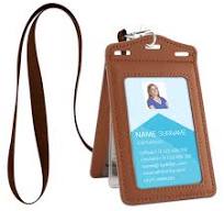 School Badge Cases 10-Pack PU Leather ID Badge Holders With Detachable  Lanyards - Vertical Card Holders For Work & School Vertical Badge Holders  With ...