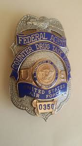 Federal Agent Counter Drug Task Force U S Air Force Tci Custom Insignia