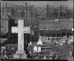 Bethlehem Graveyard And Steel Mill Pennsylvania Photographer Walker Evans Photogrammar Walker Evans Walker Evans Photography Steel Mill