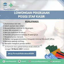 Ada perusahaan yang sedang membuka kesempatan lowongan kerja administrasi, kasir, rumah sakit, staf administrasi, staf administrasi keuangan dan banyak lagi di daerah depok melalui indeed.com. Facebook