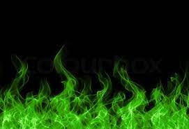 Maybe you would like to learn more about one of these? Green Toxic Fire Flame On Black Stock Image Colourbox