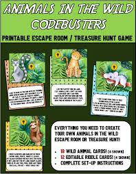 15+ easy and funny animal riddles for kids (with answers) 2021. Safari Animal Treasure Hunt Printable Kids Party Game