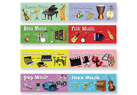 Salsa originated during the 1960s when puerto ricans living in new york combined elements of 1950's cuban and puerto rican dance hall music with the music they heard at american jazz dances. Music In Motion Music Genres Wall Border