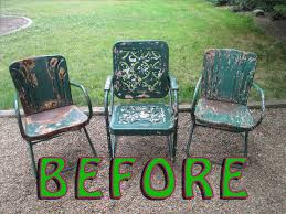 How to paint and distress furniture using chalk paint! Rejuvenate Vintage Metal Lawn Chairs 12 Steps With Pictures Instructables