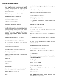 Soal Try Out 2 Bahasa Indonesia Kelas 6 2019 Ilmusosial Id
