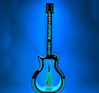 Starshining Acrylic LED Guitar Bottle Presenter champagne Vodka Bottle Holder Glorifier VIP Display for Nightclub Lounge