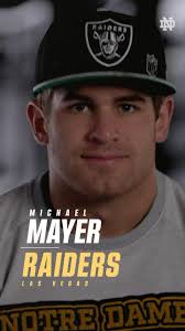 Michael Mayer is a Raider, With the 35th pick in the second round the  @raiders select @michaelmayer10 tight end, Notre Dame., #NFLDraft