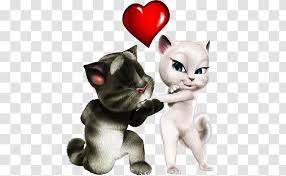 My Talking Angela Tom Cat And Friends Silhouette Transparent Png