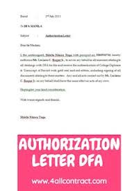 Maybe you would like to learn more about one of these? Authorization Letter Dfa Lettering Rental Agreement Templates Word Doc