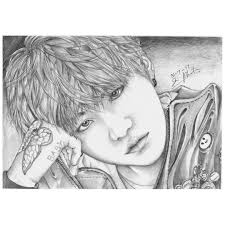 Walaupun terlihat imut, cooky ternyata rajin sekali melakukan work out karena ia menginginkan tubuh yang berotot. 25 Inspirasi Keren Gambar Sketsa Wajah Member Bts Asiabateav