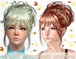 Sims 4 gives a lot of opportunities to modify your sim. Wild Braided Hairstyle Newsea Hush Baby Hair Retextured By Jenni Sims Sims 3 Hairs