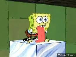 Grandmas kisses is a spongebob squarepants episode from season 2. Spongebob Licking Marble On Make A Gif
