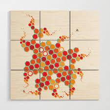 Looking For A New Perspective On Your Wall Decor Our Wood Wall Art Is A Multi Piece Wall Design Composed Of Nine Baltic Birch Squar Wood Wall Art Art Wall Art