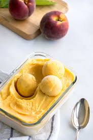 Sorbet A La Peche Empreinte Sucree Sorbet Peche Recette Sorbet Recettes De Cuisine