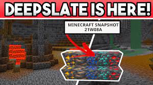 Grimstone has been changed into deepslate. Deepslate Is Here Minecraft 1 17 New Ore Textures Cave Cracks Caves Cliffs Update 21w08a Youtube