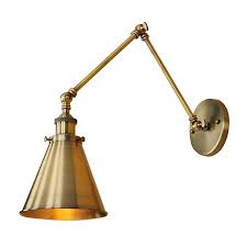 Swing arm wall lamp indoor wall light kitchen wall sconce vintage bar lighting. Wall Sconce Light Hardwired Wall Lamp 2 Swing Arm Indoor E26 Base Brushed Bronze Industrial Wall Light Fixtures Plug In Wall Lamp Wall Lights Black Wall Lights