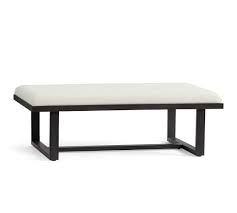 Griffin Upholstered Rectangular Ottoman End Of Bed Seating Coffee Table Pottery Barn Upholster