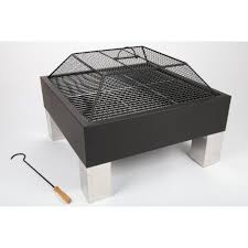 Feuerschale Grillschale Feuerstelle Mit Grill Eckig Feuer Schalen Feuerschale Feuerschale Mit Grill