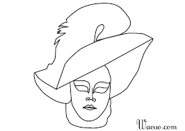 À l'origine, les costumes du carnaval de venise sont inspirés de la commedia dell'arte, un genre de théâtre d'origine italienne où tous les personnages sont masqués. Coloriage Masque Carnaval De Venise A Imprimer Et Colorier