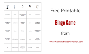 What's your biggest challenge when it. Things We Love Bingo Game Women S Ministry Toolbox Printable Bingo Games Bingo Printable Bingo For Kids