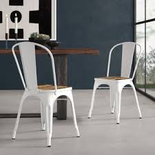 contemporary modern white dining chairs