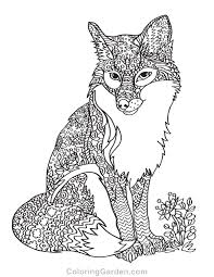See all formats and editions. Fox Adult Coloring Page