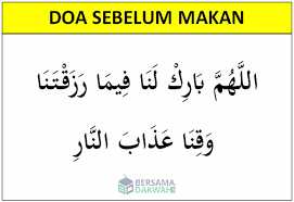 Doa Sesudah Makan Tulisan Arab