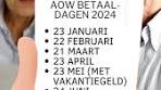Op deze dagen krijgt u AOW in 2024 - YouTube