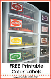 Shop shipping labels at staples and save. Crayon Organization Color Labels Printable My Joy Filled Life