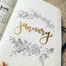 Bujo For January 2017 Bullet Journal Inspiration Bullet Journal Titles January Bullet Journal
