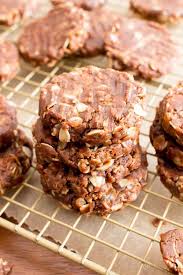 Can be made as oatmeal raisin cookies or with chocolate chips. 4 Ingredient No Bake Chocolate Peanut Butter Oatmeal Cookies V Gf Chocolate Peanut Butter Oatmeal Cookies Chocolate Oatmeal Cookies Vegan Chocolate Cookies