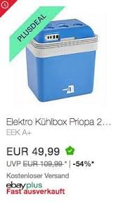 Priopa Elektro Kuhlbox 24 Liter 12v 230v Elektro Autos Ebay