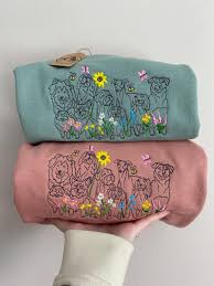 Wildflower Dogs Sweatshirt - Embroidered Sweater for Dog Loversspring Dogs  Embroidered Jumper for Dog Owners, Dog Groomers, Dog Walkers Love - Etsy UK