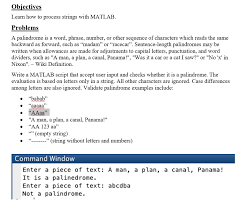 A series while palindrome is a word, phrase, number or any other. Solved Use Matlab A Palindrome Is A Word Phrase Number Chegg Com