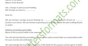 If yes, then this page can be a problem solver for you. Request Letter To Bank To Add Or Remove Joint Account Holder