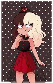 Black And Red Cartoon Characters Black And Red By Isosceless Star Vs The Forces Of Evil Cute Cartoon Drawings Cute Drawings