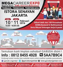 Informasi lowongan kerja bumn mei 2021, lowongan kerja cpns 2021, bank, pegadaian, pertamina, bpjs lowongan kerja terbaru 2021. Info Karir Bursa Kerja Mega Career Expo Jakarta Februari 2016 Di Tanah Abang Jakarta Pusat 9 Feb 2016 Loker Atmago
