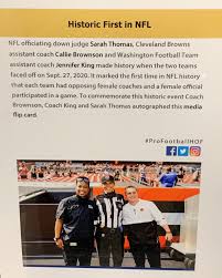 — peggy gallek (@peggygallek) june 9, 2021. Cleveland Browns Callie Brownson Helps Women Follow Trail She S Blazing In Nfl