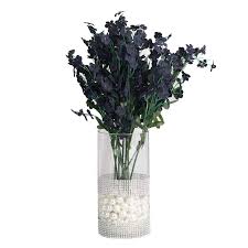 Wedding bouquet silk flower bridal bridesmaid bridal blue blush lavender mauve. Navy Blue Silk Baby Breath Stems Fake Flowers Diy Wedding Centerpieces