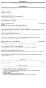 Outbound Sales Representative Resume Sample Mintresume