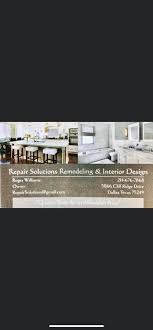 Will interior design firms work in dallas require permits, inspections, special licenses, etc.? Repair Solutions Remodeling And Interior Design Home Facebook