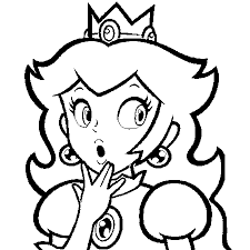 Dessin Princesse Peach A Colorier Super Mario Kunst Lustige Malvorlagen Ausmalbilder
