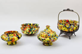 369 Czech Glass Group Of Four Lot 369 Czech Glass Glass Glass Decor